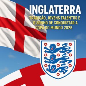 Inglaterra: tradição histórica, nova geração promissora e a ambição de chegar ao topo na Copa do Mundo de 2026