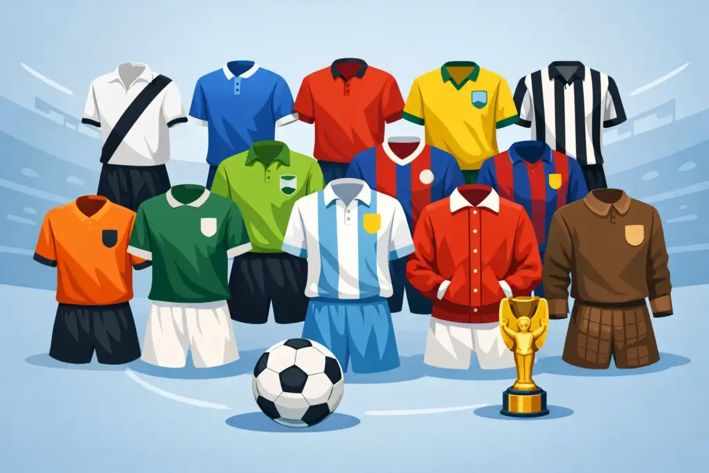 12 uniformes históricos mais marcantes do futebol
