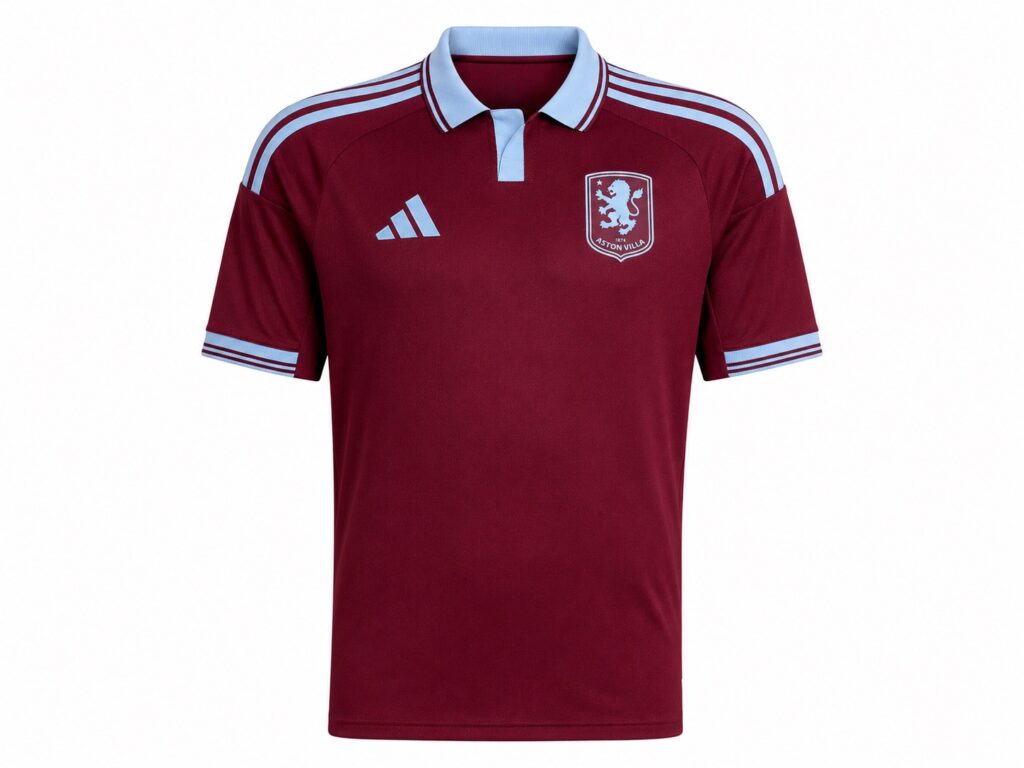 Aston Villa 2026/27: nova camisa titular é revelada com inspiração clássica