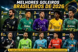 Melhores goleiros brasileiros de 2026 — ranking atualizado dos gigantes da posição