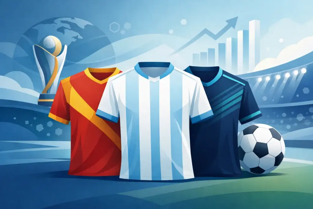 Tendências camisas de futebol 2026 em alta