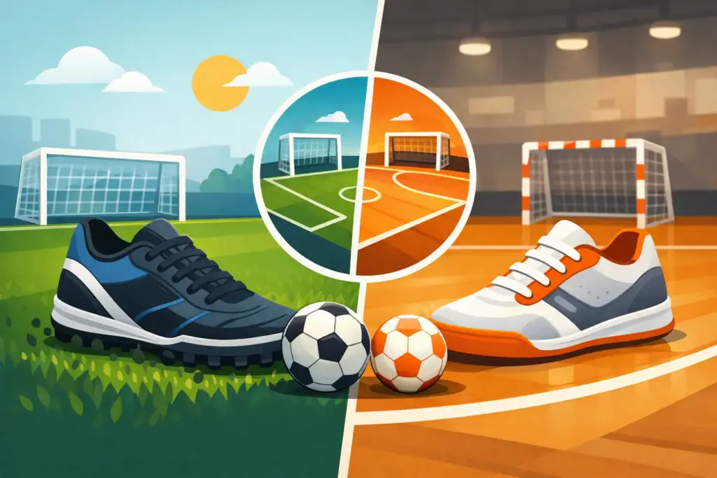 Chuteira society ou futsal: qual escolher?