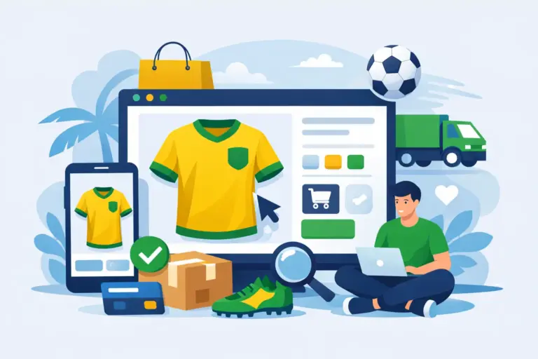 Como comprar camisa da seleção online