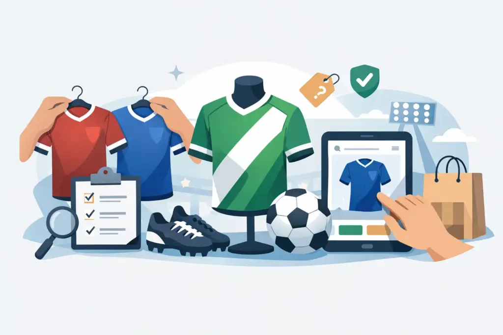 Como comprar camisa de futebol sem errar