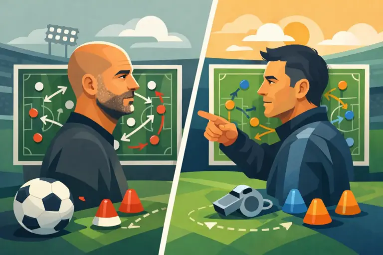 Diferença tática entre Guardiola e Luis Enrique