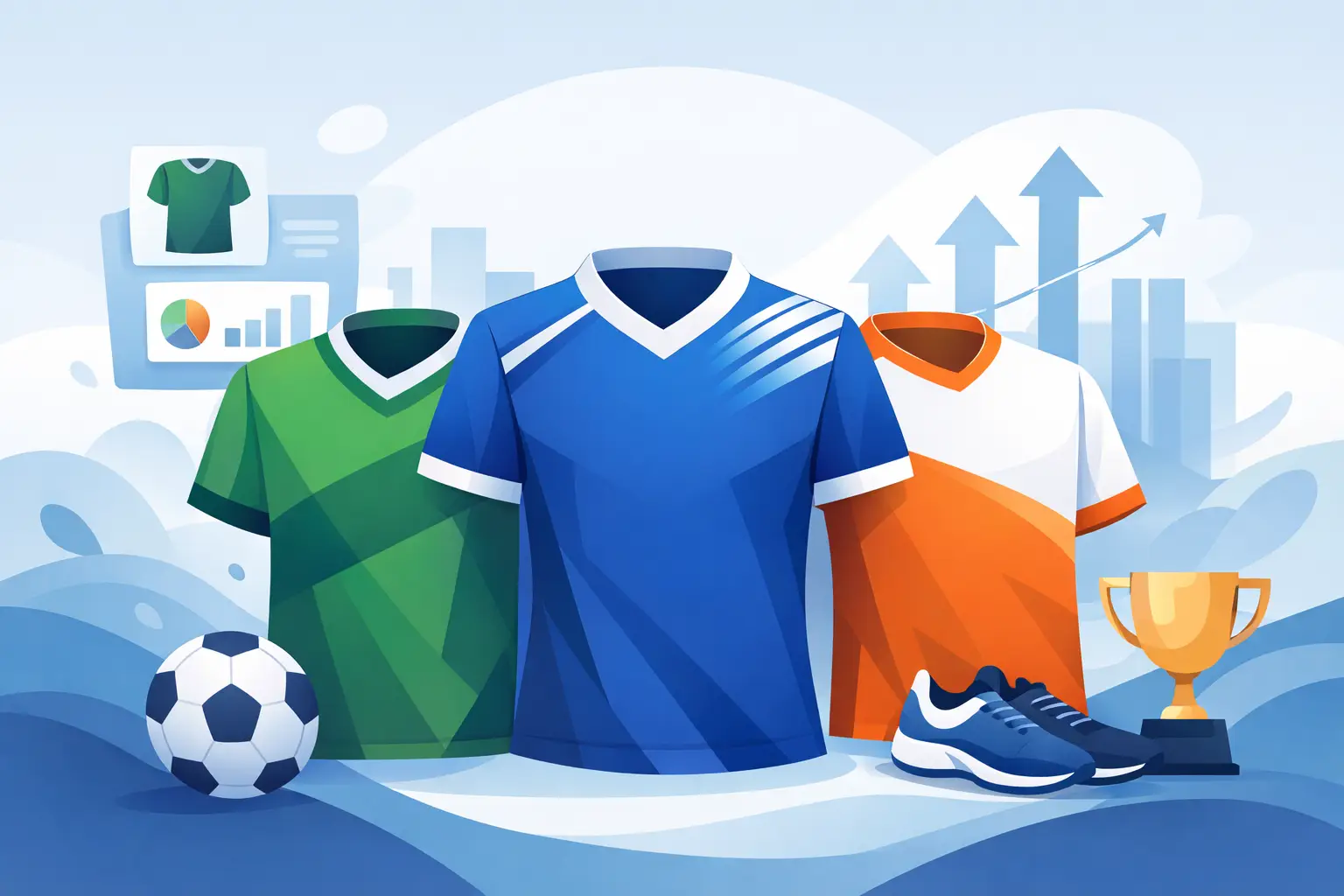 Lançamentos de camisas esportivas em alta