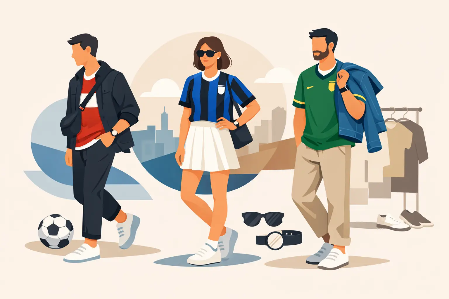 Looks com camisa de futebol sem erro