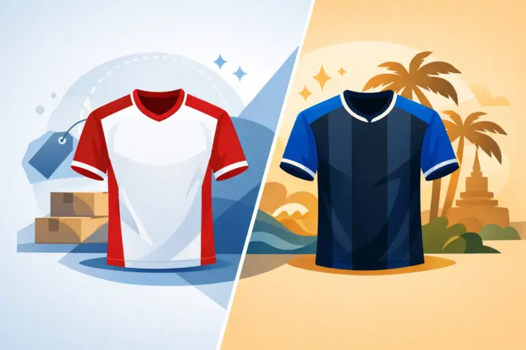 Qual a diferença de camisa réplica e tailandesa?