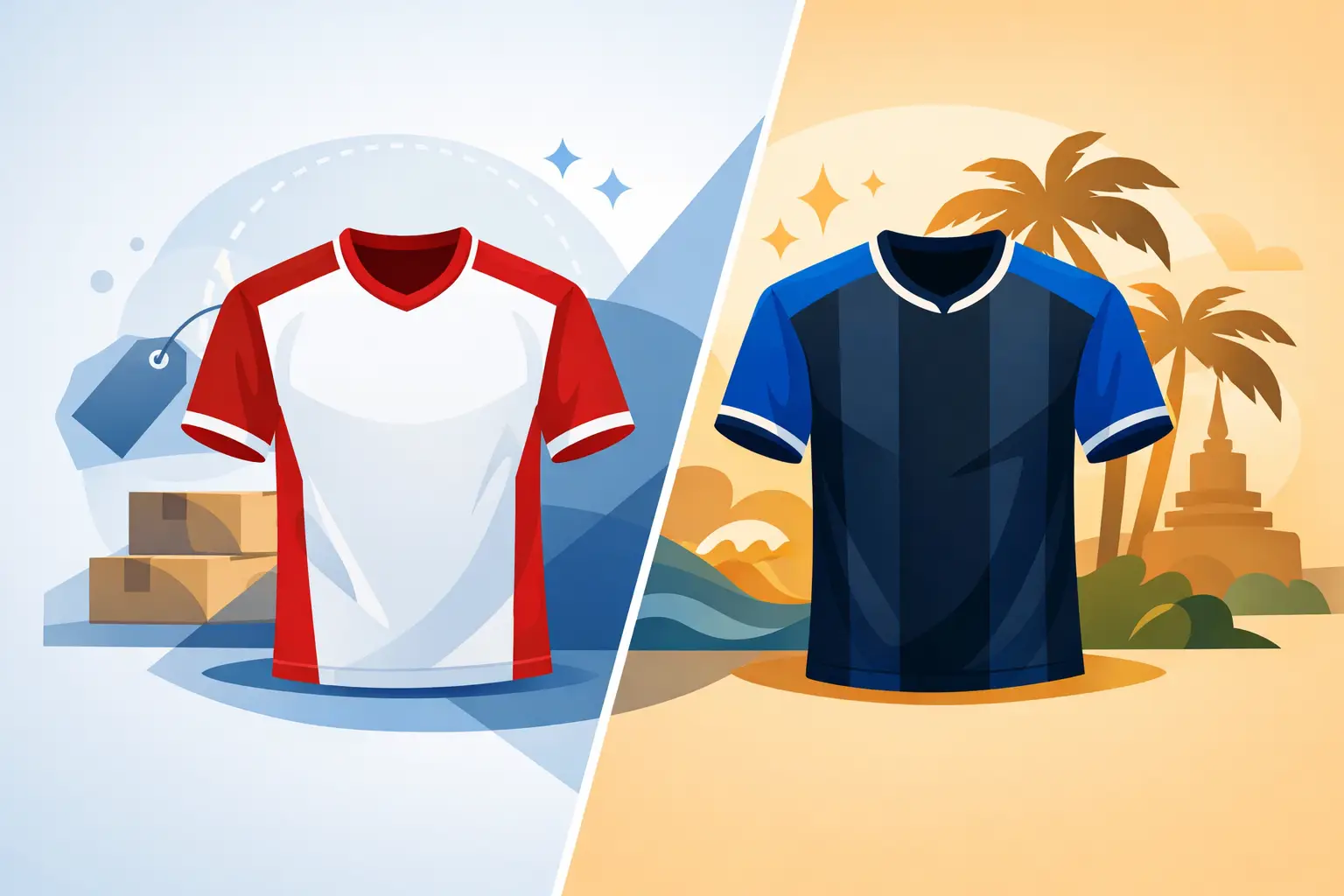 Qual a diferença de camisa réplica e tailandesa?