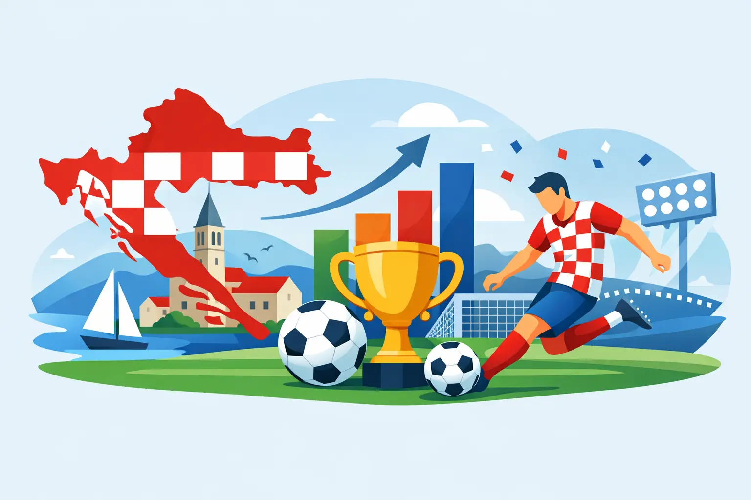 Qual é o histórico da Croácia no futebol?