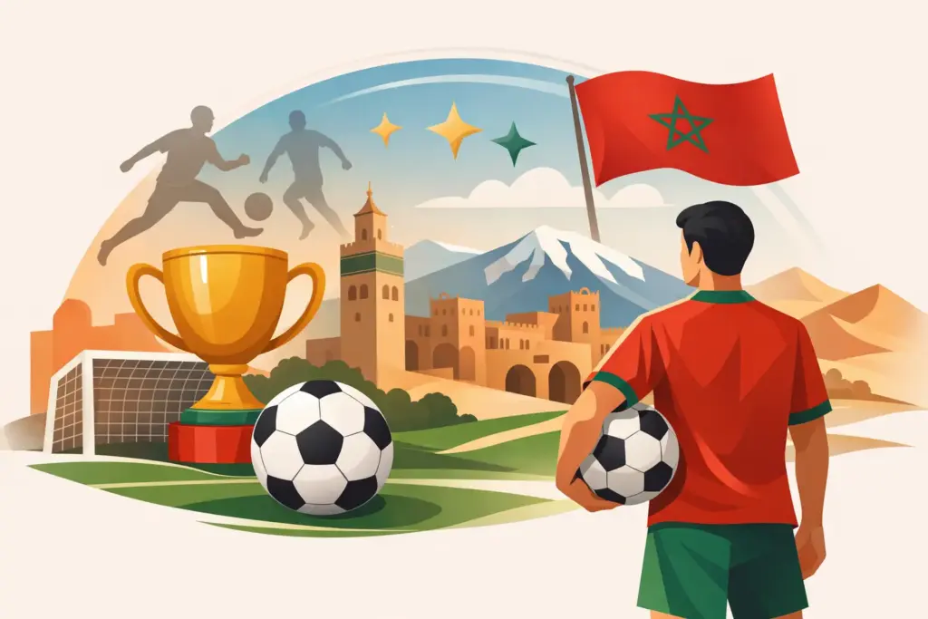 Qual é o histórico de Marrocos no futebol?