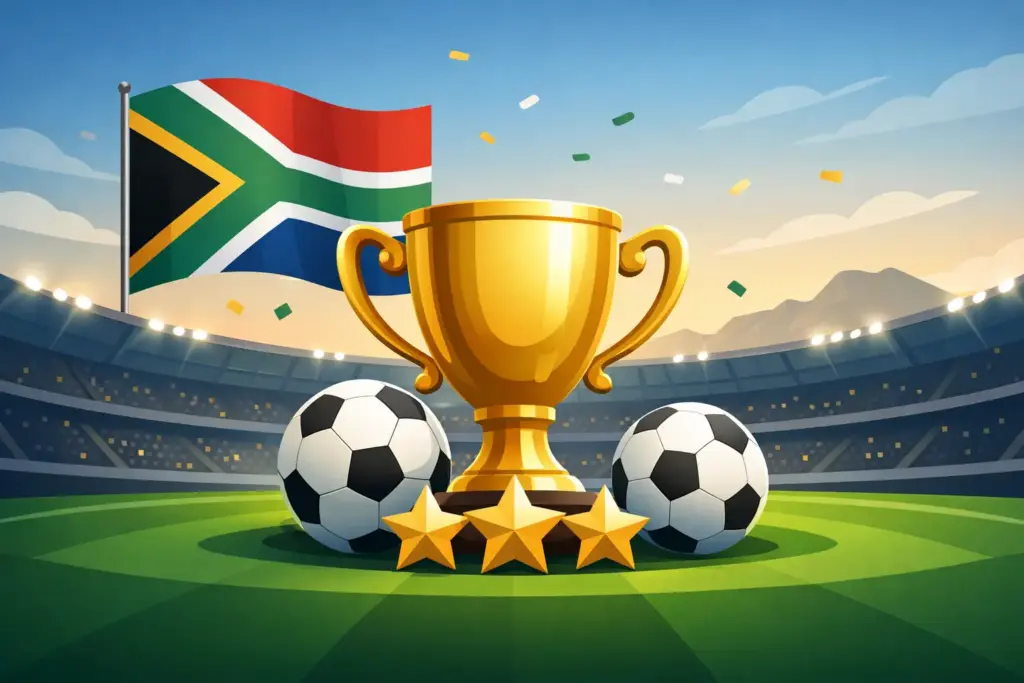 Quantos títulos a África do Sul tem no futebol?