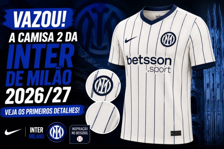 Vazou a Camisa 2 da Inter de Milão 2026/27: Veja os Primeiros Detalhes