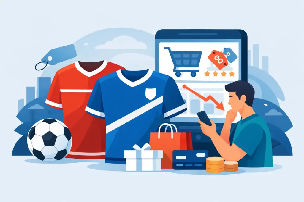 Camisa de clube em oferta: como comprar bem