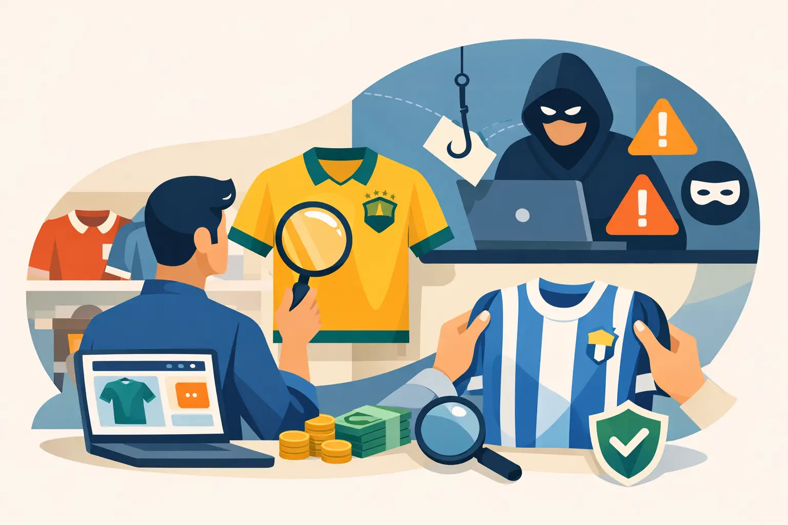 Como encontrar camisa rara retrô sem cair em golpe