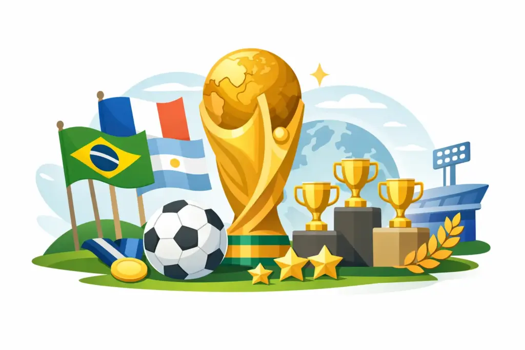 Guia seleções campeãs mundiais e seus títulos