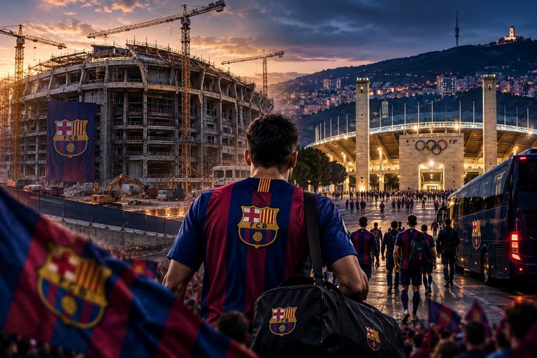 Imagem de destaque sobre Barcelona deixará o Camp Nou novamente em 2027 para continuidade das obras
