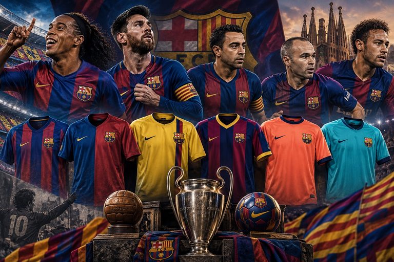 camisas do Barcelona