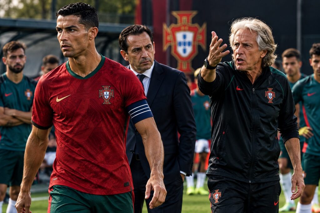 cr7 deixa treino