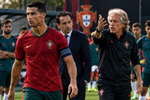Cristiano Ronaldo deixa treino de Portugal, e presidente da Federação tenta reduzir tensão com Jorge Jesus