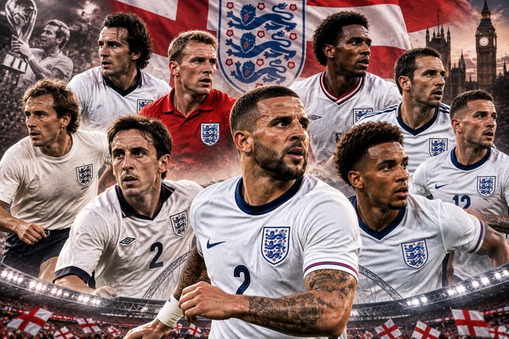 laterais direitos Inglaterra